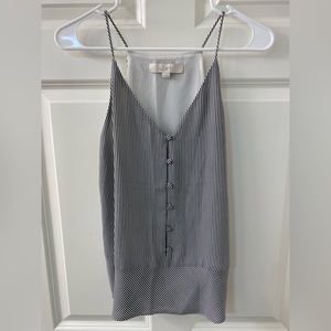 Ann Taylor LOFT Striped Spaghetti Strap Tank Top